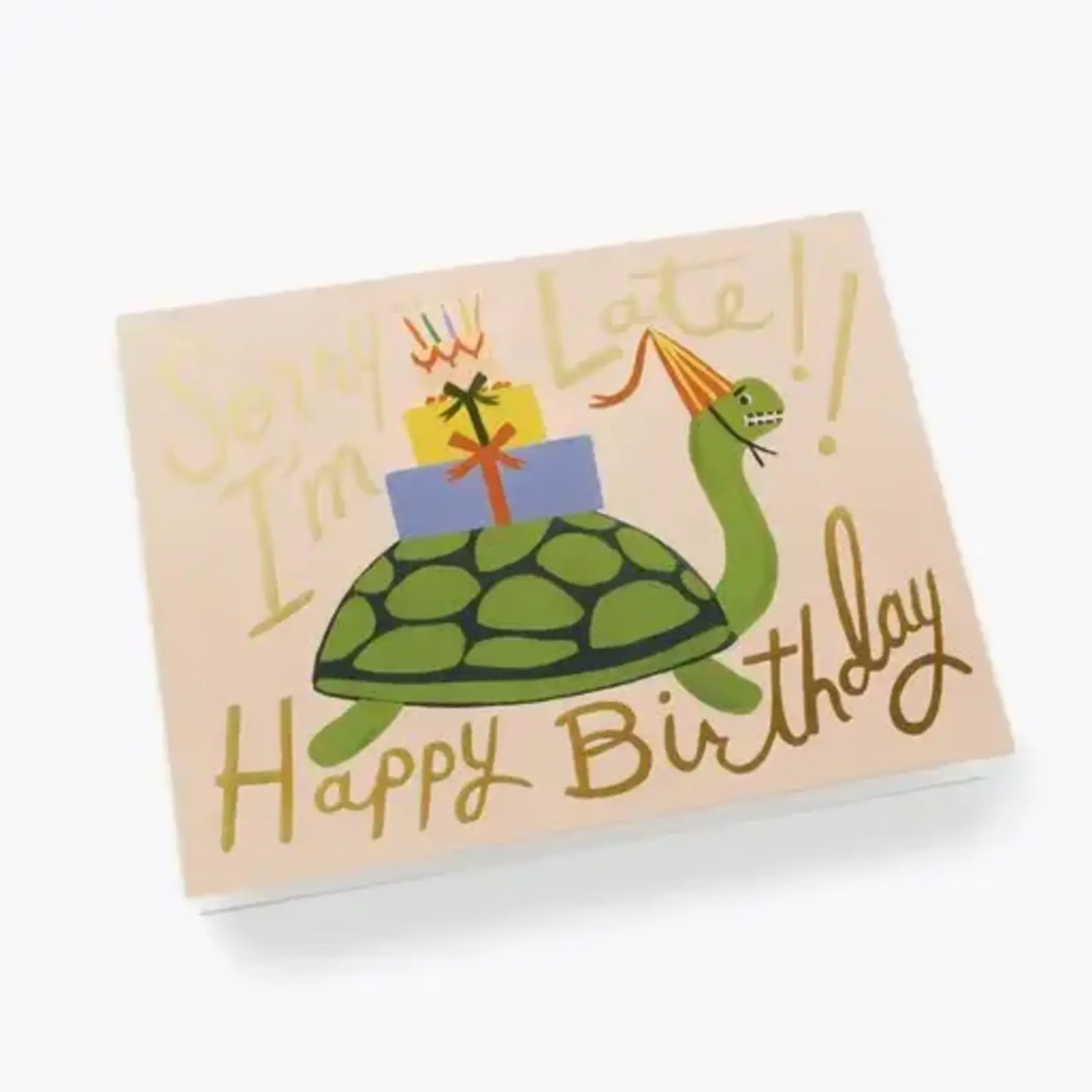 Rifle Paper Company Turtle Belated Birthday Card