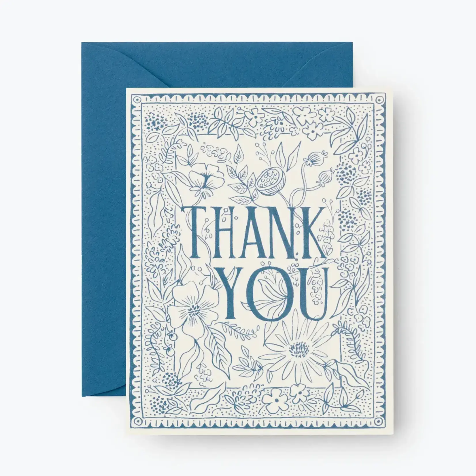 Rifle Paper Company Boxed Set of Delft Thank You Card