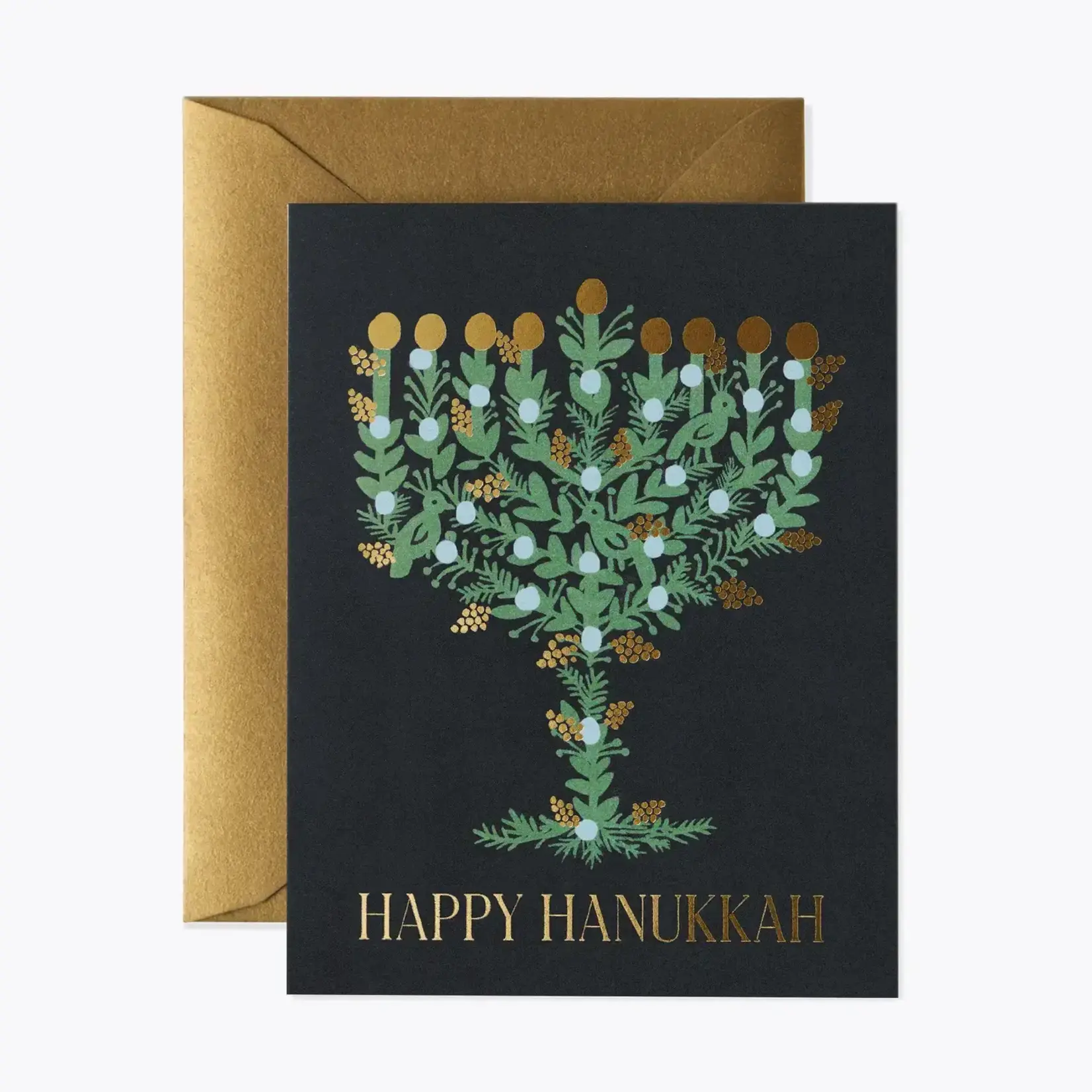 Rifle Paper Company Laurel Menorah Card