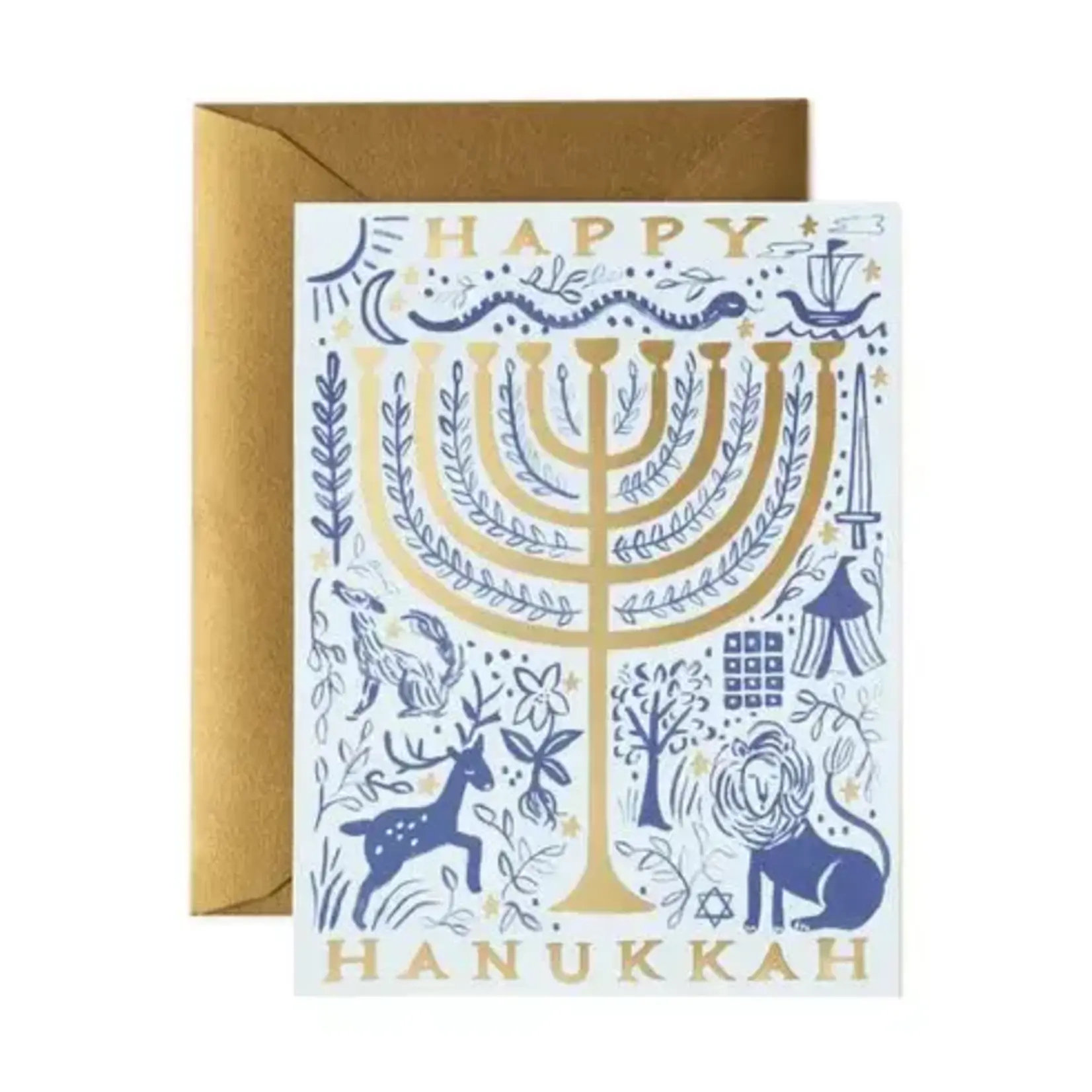 Rifle Paper Company Twelve Tribes Menorah Card