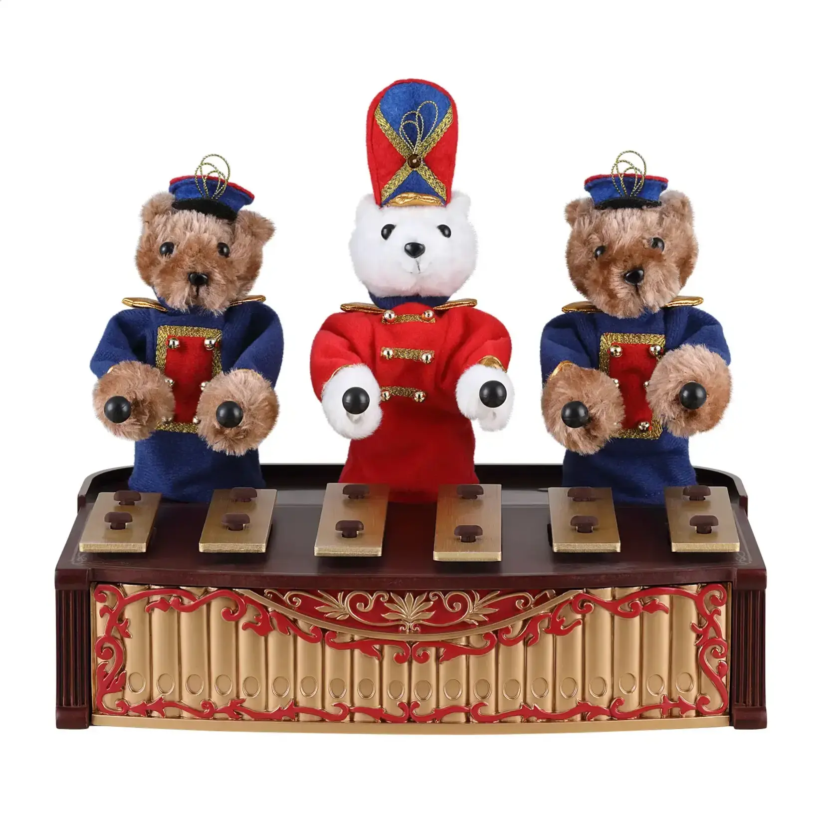 Mr. Christmas 10 in. Animated Bandstand Bears