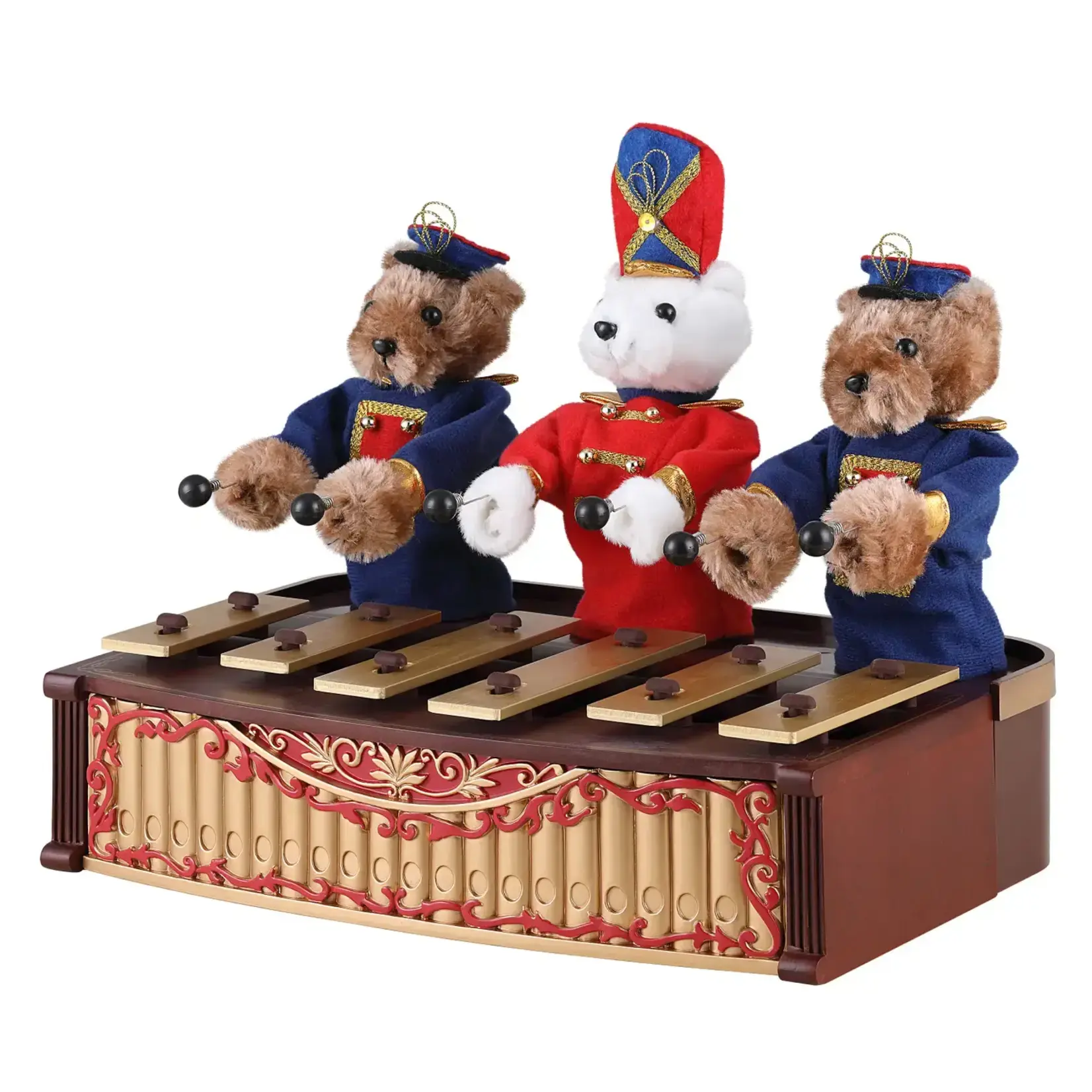Mr. Christmas 10 in. Animated Bandstand Bears