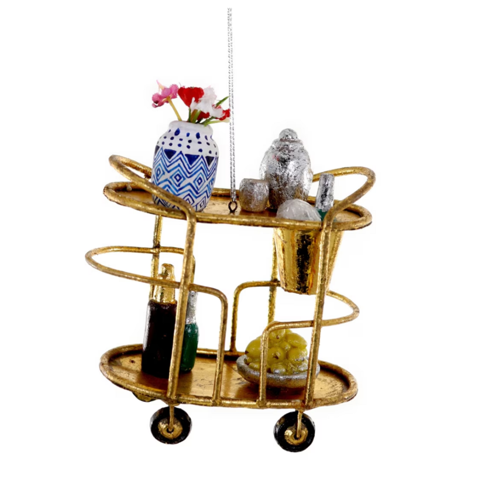 Cody Foster GLAM BAR CART ORNAMENT