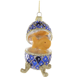 Cody Foster FABERAGE EGG-FISH CRACKER ORNAMENT