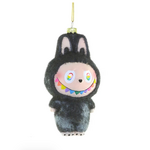 Cody Foster FUZZY MONSTER CHARCOAL ORNAMENT