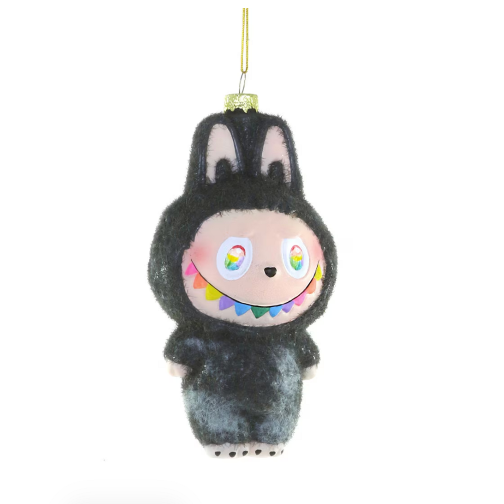 Cody Foster FUZZY MONSTER CHARCOAL ORNAMENT