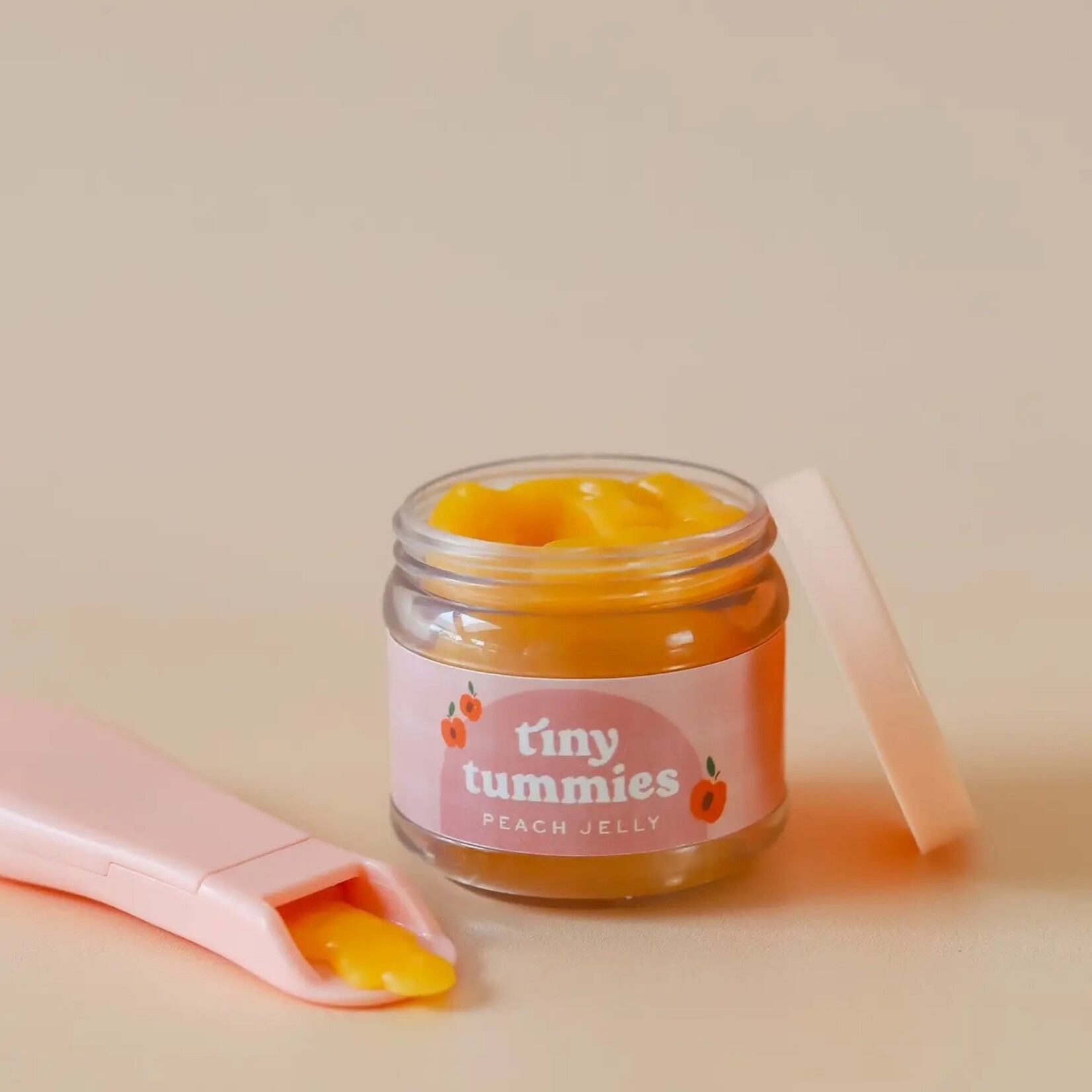 Shine on me Distribution Tiny Tummies - Peach Jelly Food - Jar and Spoon - Tiny Harlow