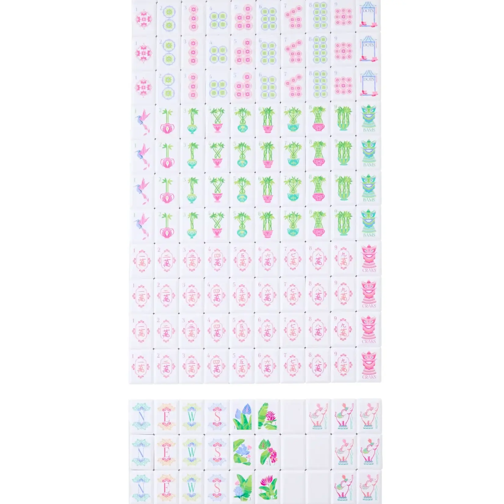 Oh My Mahjong Poppy Debutante Tile Set