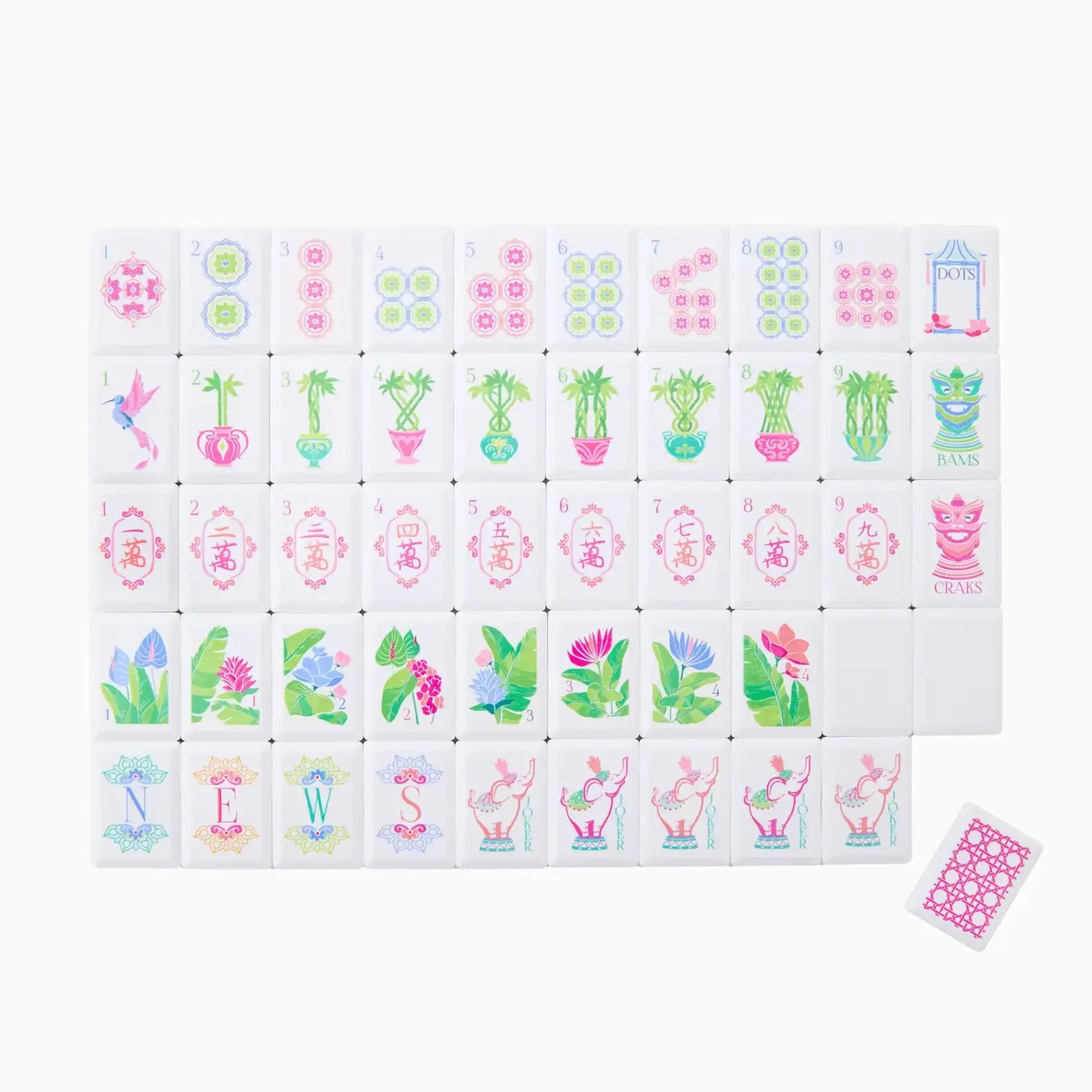 Oh My Mahjong Poppy Debutante Tile Set