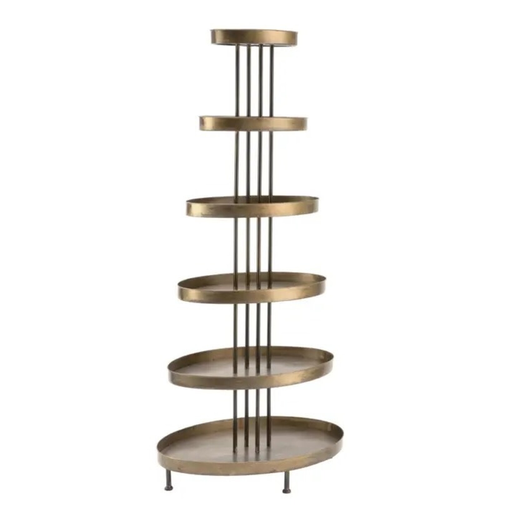 Tripar International Multi-Tiered Oval Displays (Tabletop or Floor) 6-Tier