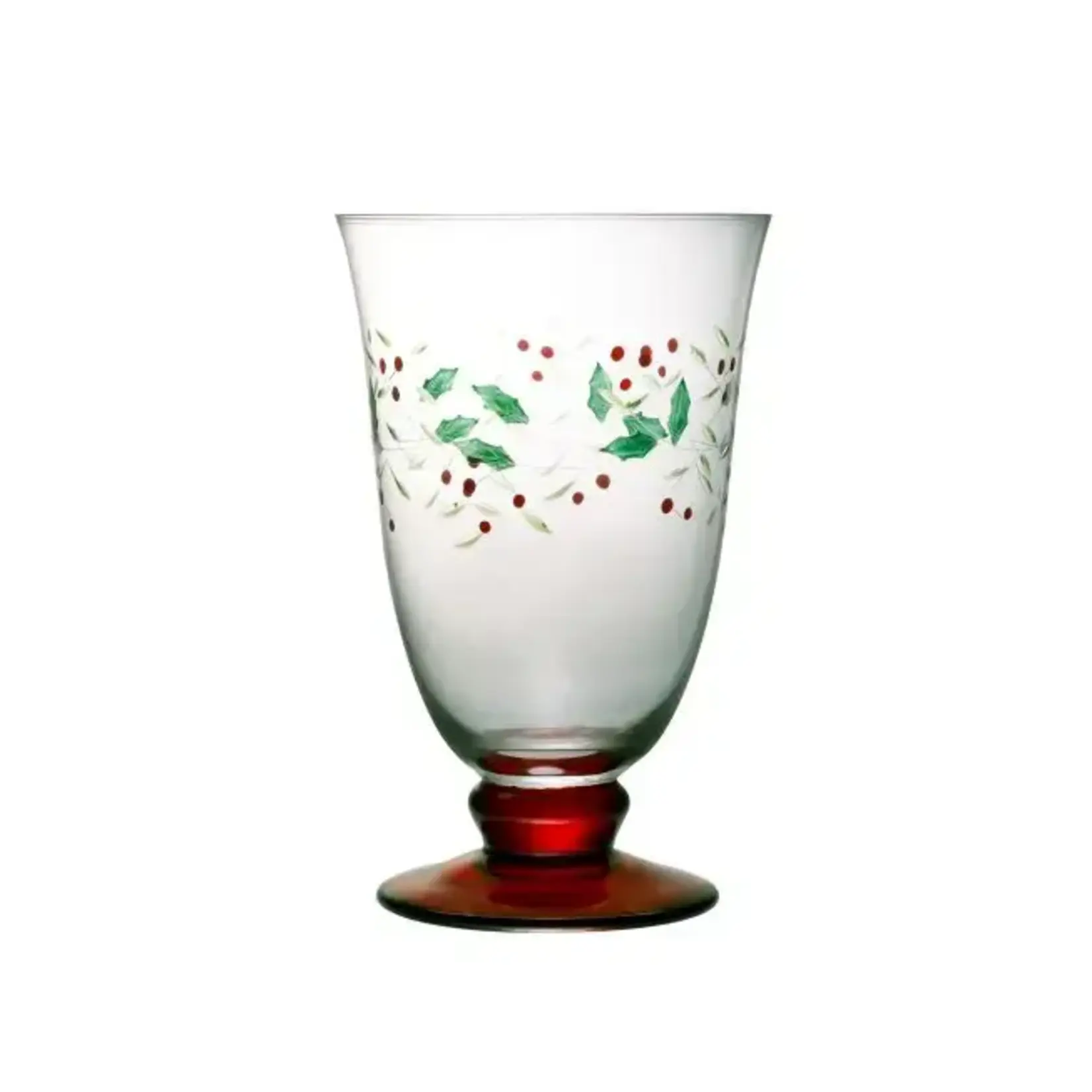 Fitz and Floyd® Mikasa® Pfaltzgraff® Winterberry S4 14 oz Water Goblet
