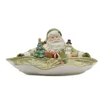 Fitz and Floyd® Mikasa® Pfaltzgraff® Holiday Home Green Santa Server Gift Box Pkg