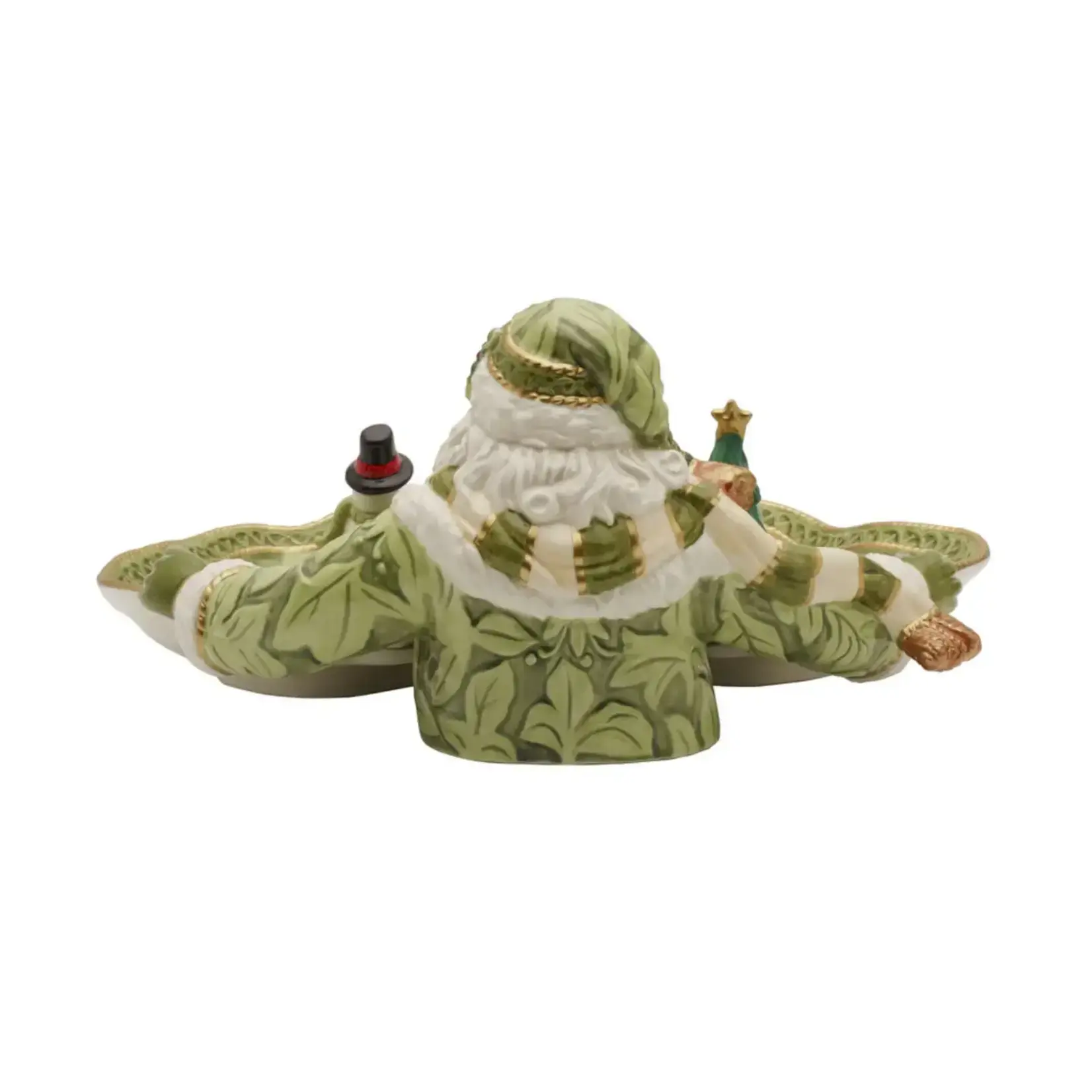 Fitz and Floyd® Mikasa® Pfaltzgraff® Holiday Home Green Santa Server Gift Box Pkg