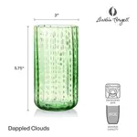 Fitz and Floyd® Mikasa® Pfaltzgraff® Darbie Angell Dappled Cloud HighBall Seafoam S/4