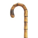 Harvy Canes Imported Men's Genuine Chestnut Carved Root Nose Crook