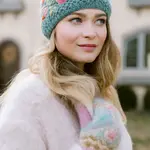 French Knot Black Josephine Cloche