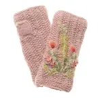 French Knot Mauve Meadow Handwarmer