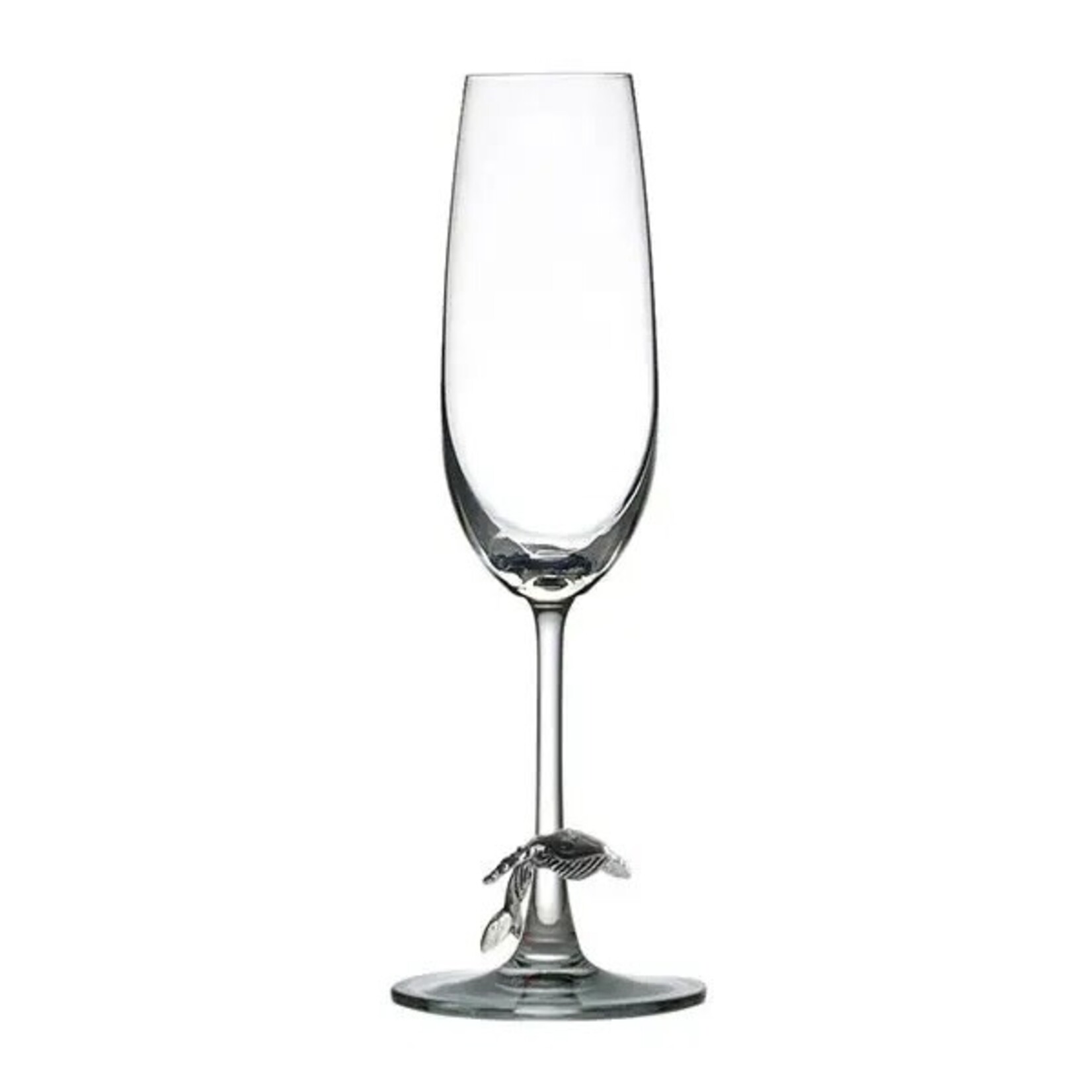 MENAGERIE Menagerie Crystal Champagne Flute - Whale