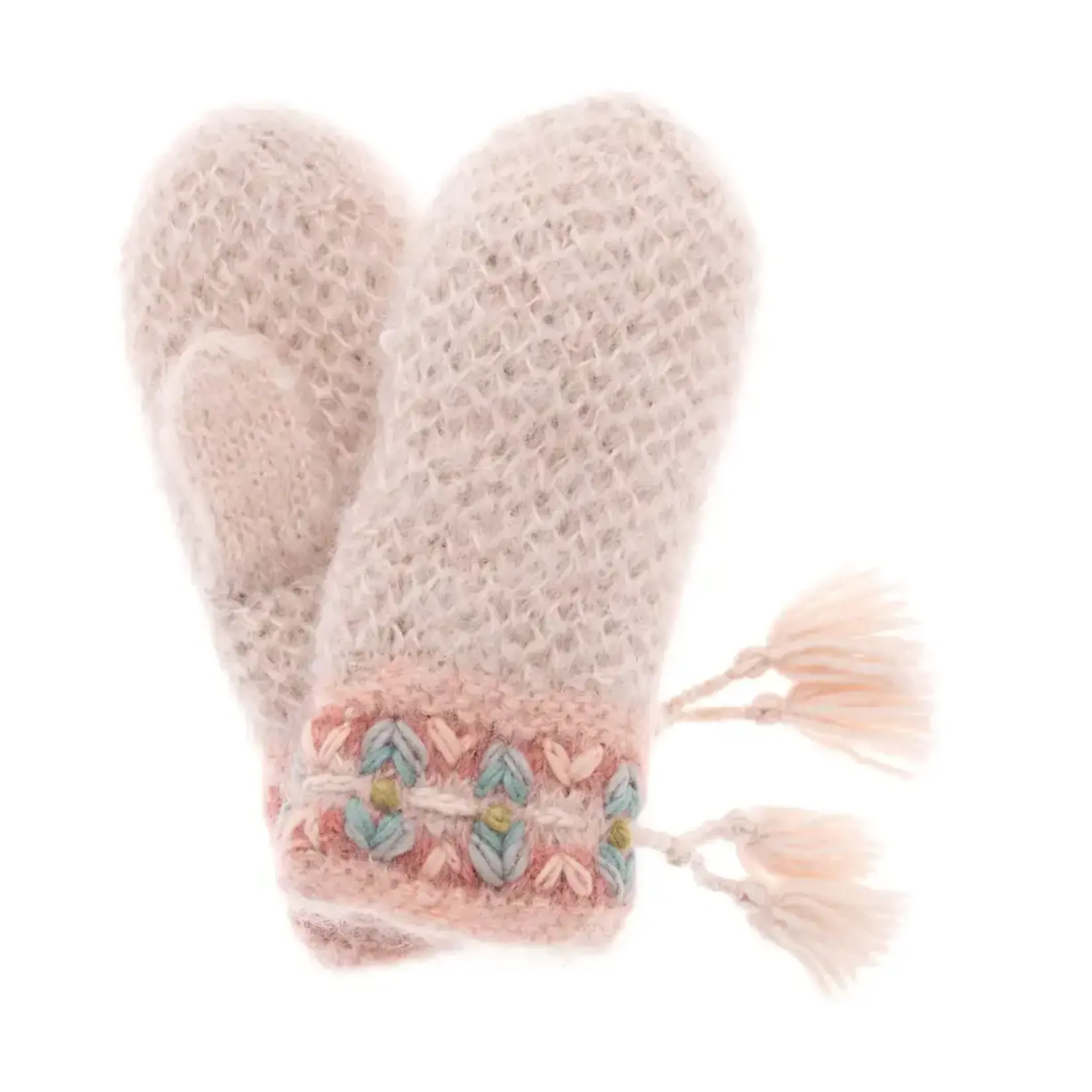 French Knot Blush Geneva Mittens