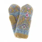 French Knot Green Ingrid Mittens