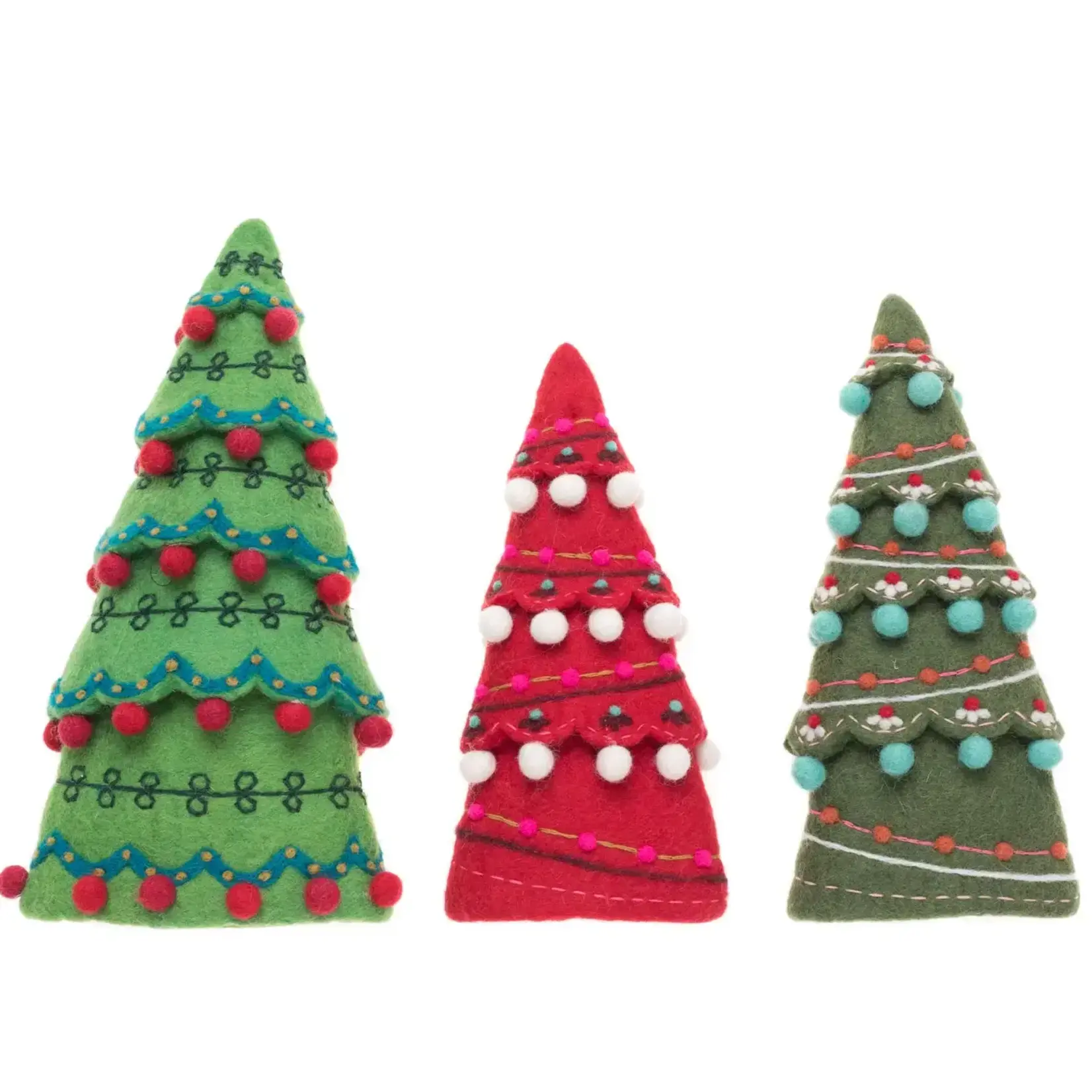 French Knot Sugar Plum Tree Set - Candy Colors Set of 3