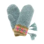 French Knot Turquoise Geneva Mittens