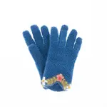 French Knot Blue Eleanor Gloves