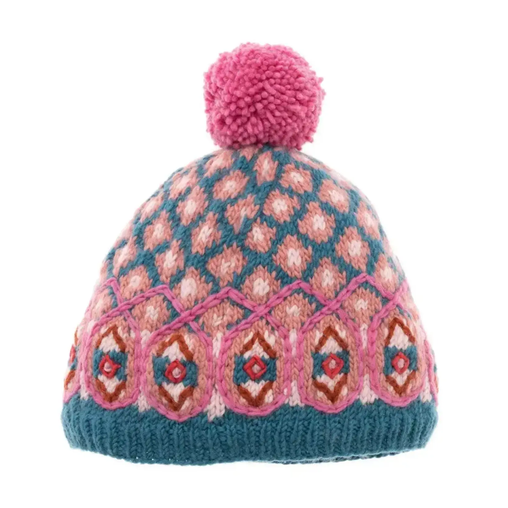 French Knot Teal Vintage Chalet