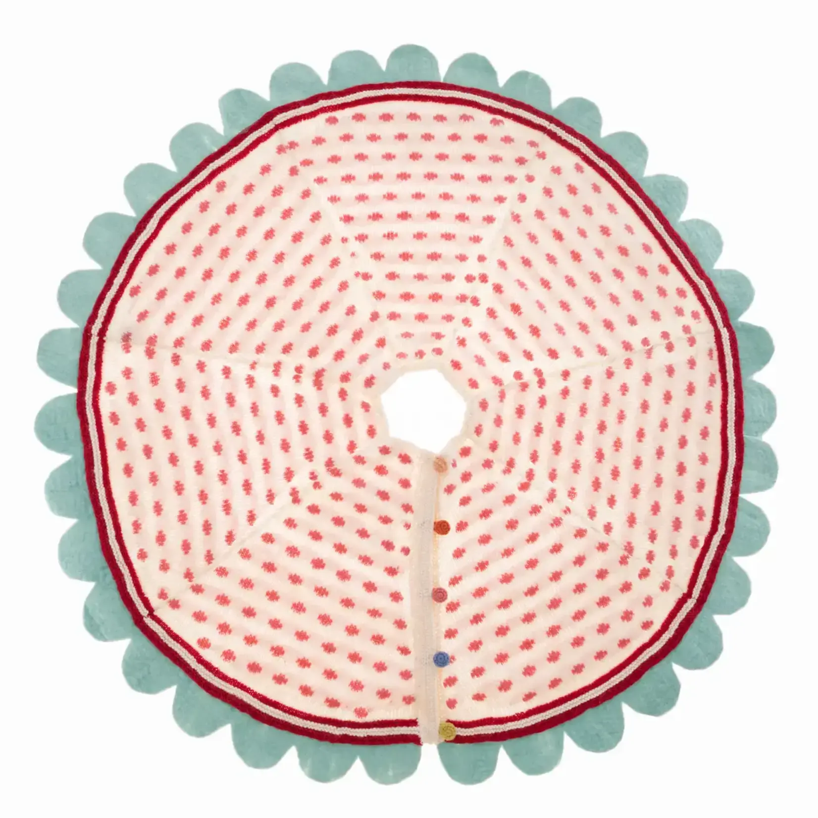 French Knot Dot Tree Skirt