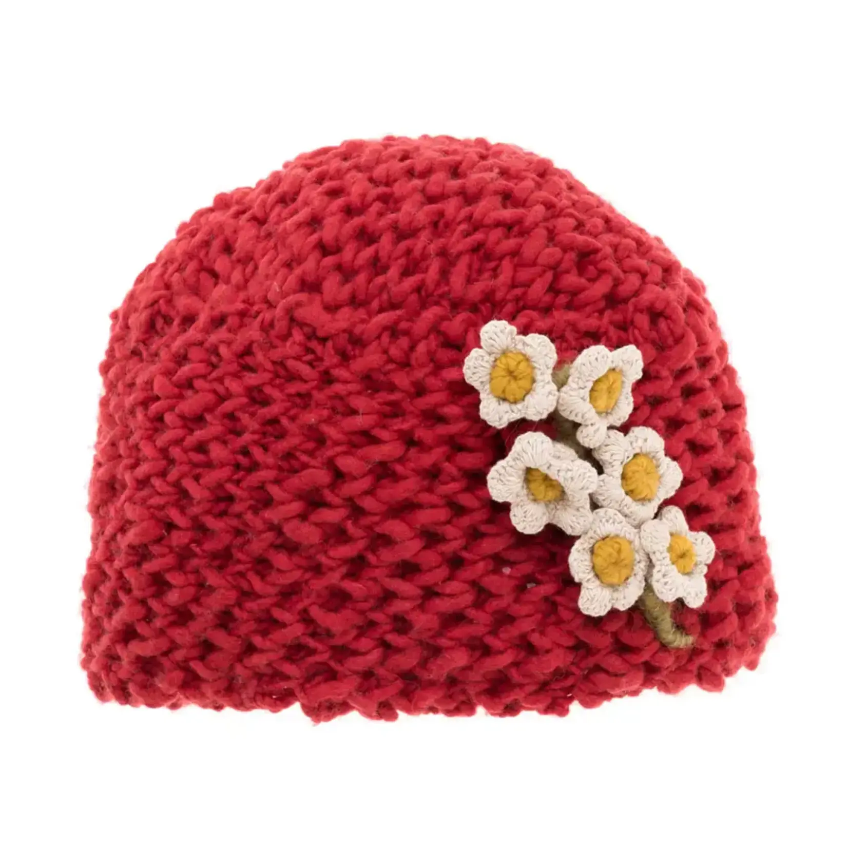 French Knot Red Eloise Hat