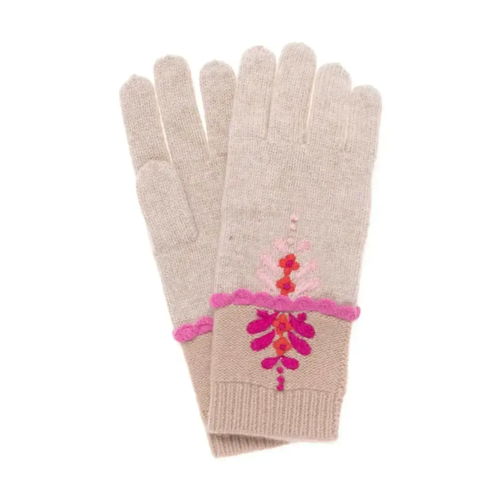 French Knot Oat Ginger Gloves