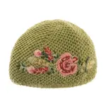 French Knot Green Josephine Cloche