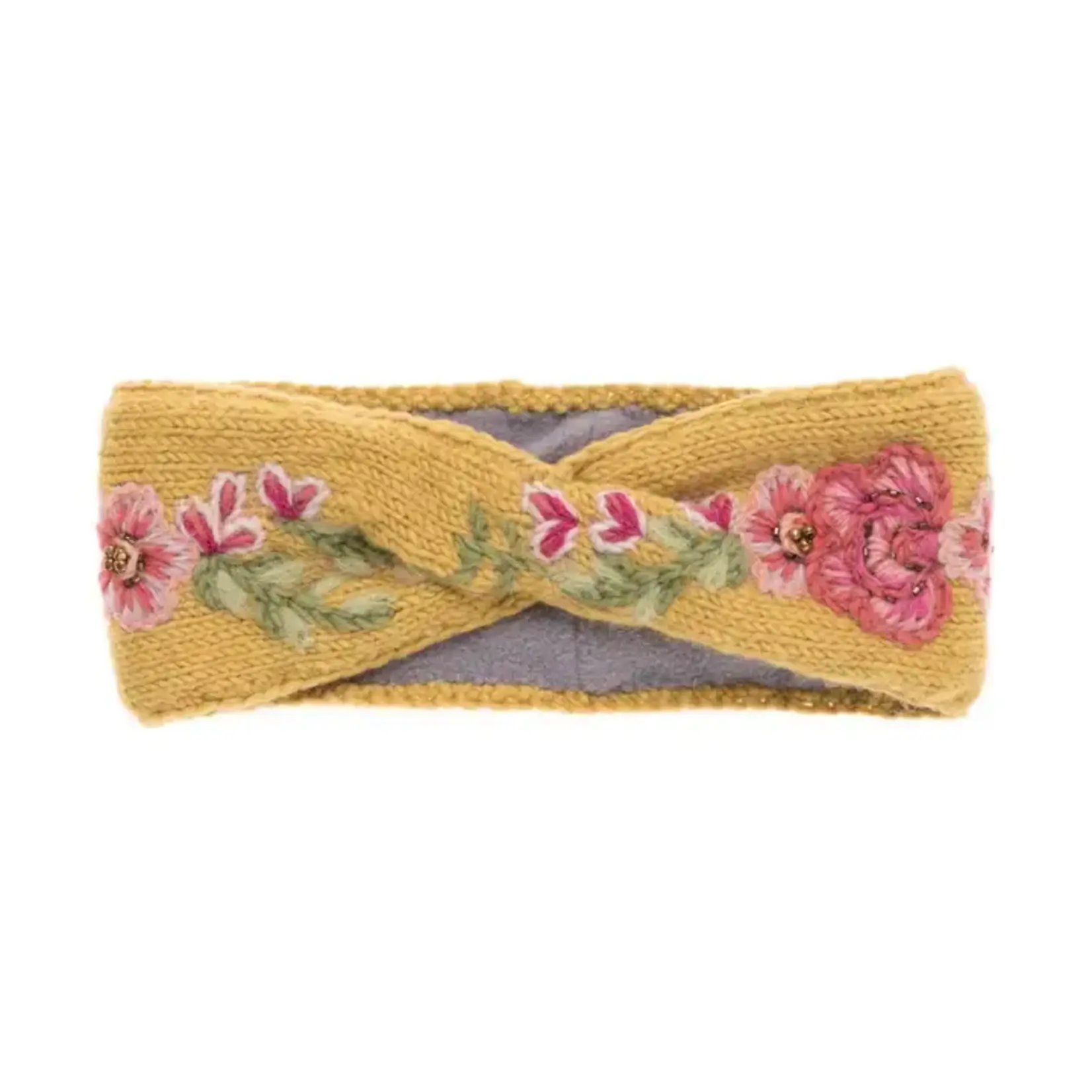French Knot Yellow Flower Crown Headband