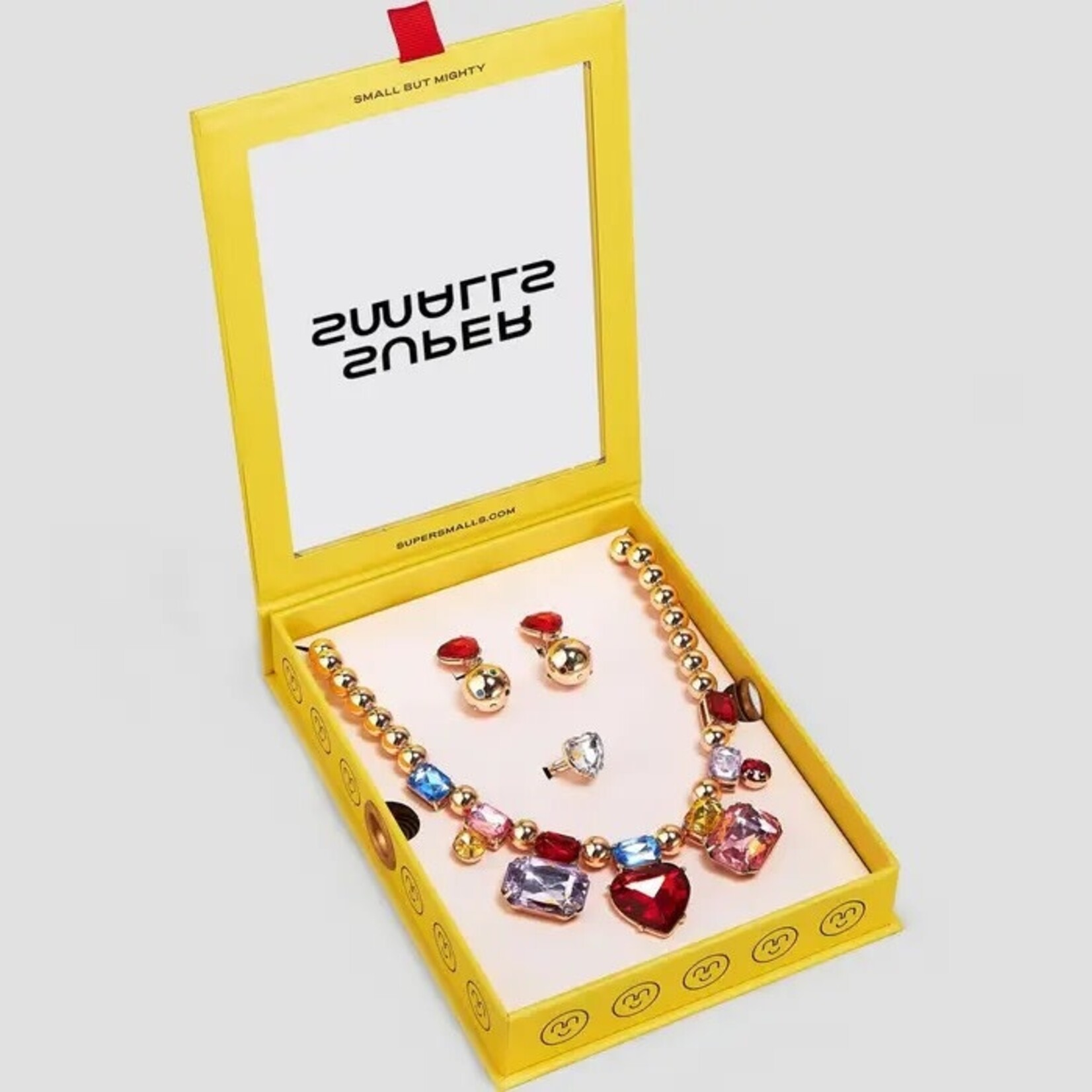 Super Smalls Red Heart Gem Necklace Set