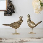 A&B Home Group, Inc 6x2x7" Set of 2 Polyresin Bird Accents w/