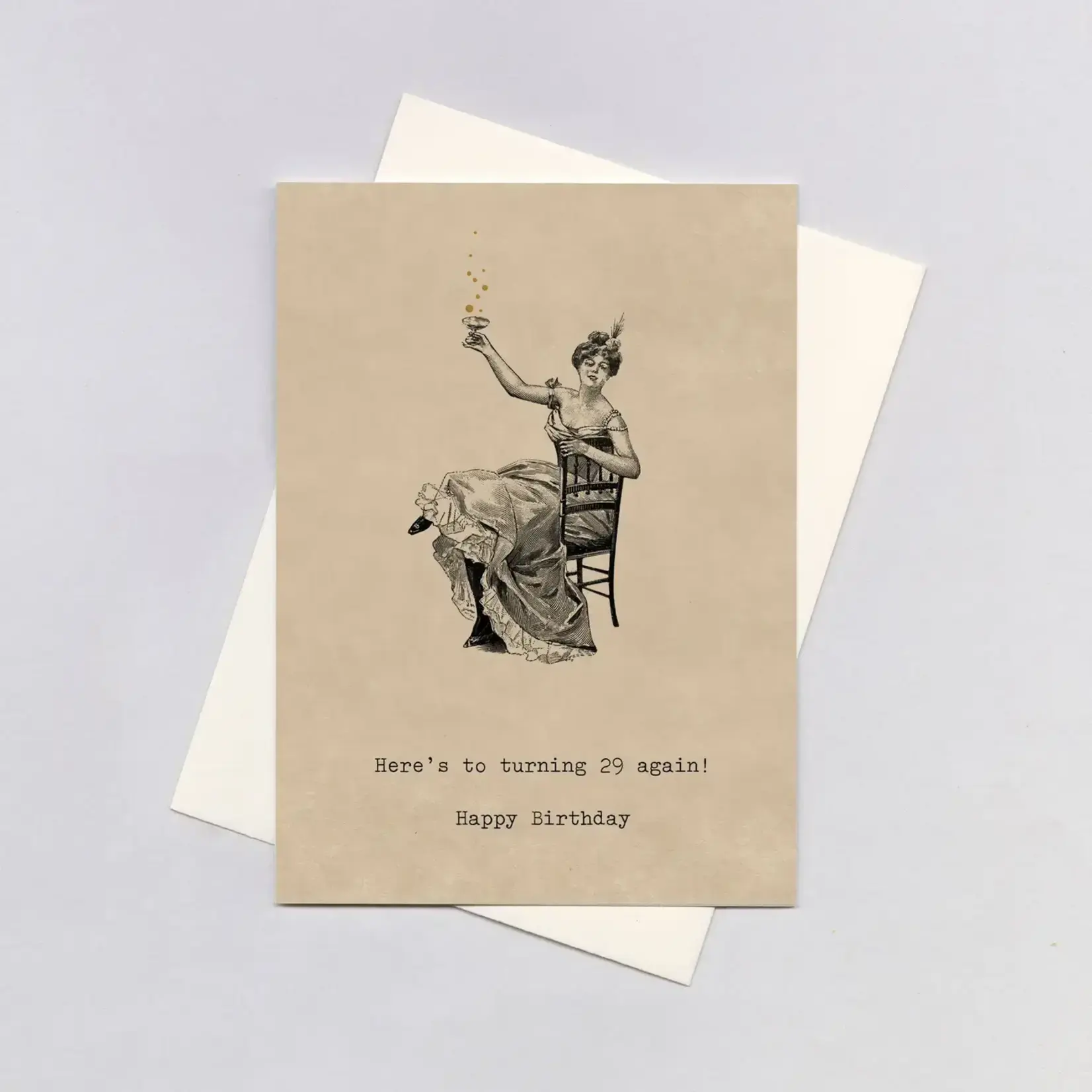 Laughing Elephant 29 Again - Birthday Card