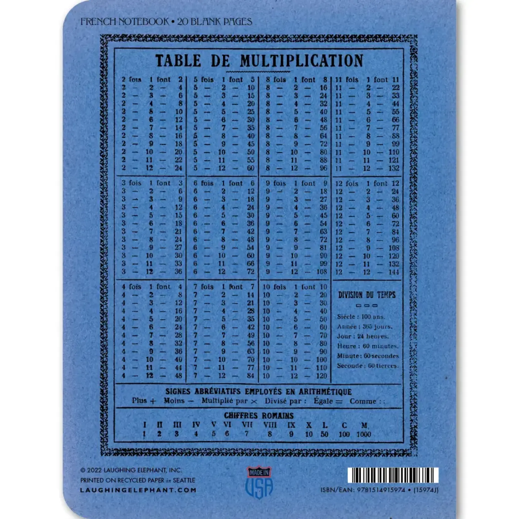 Laughing Elephant Le Parfait - French Notebook