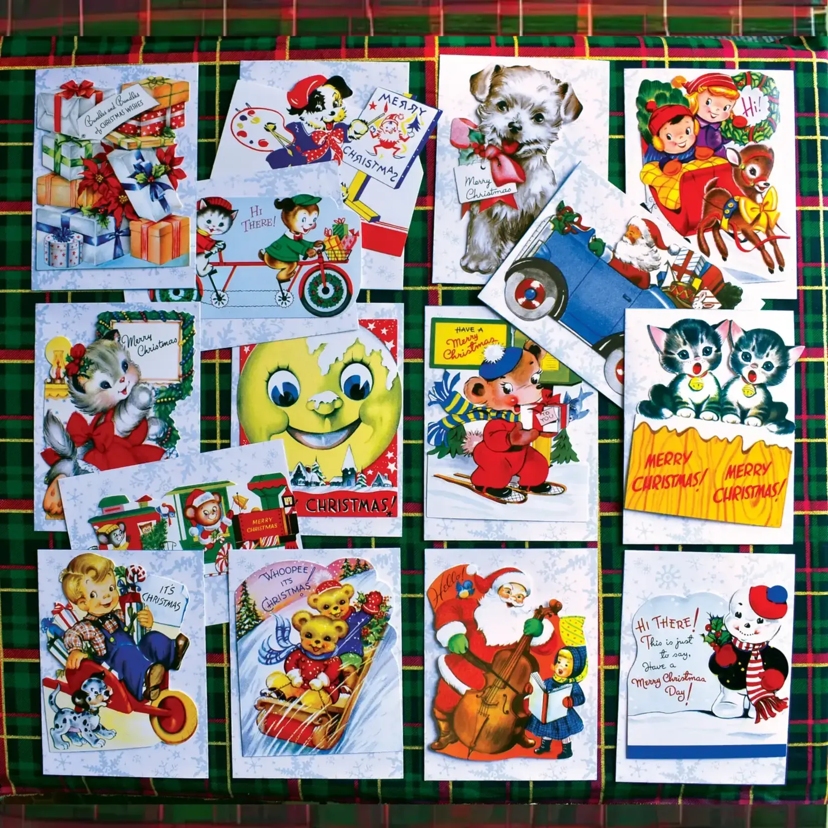 Laughing Elephant Merry Christmas - Christmas Greeting Card Packet