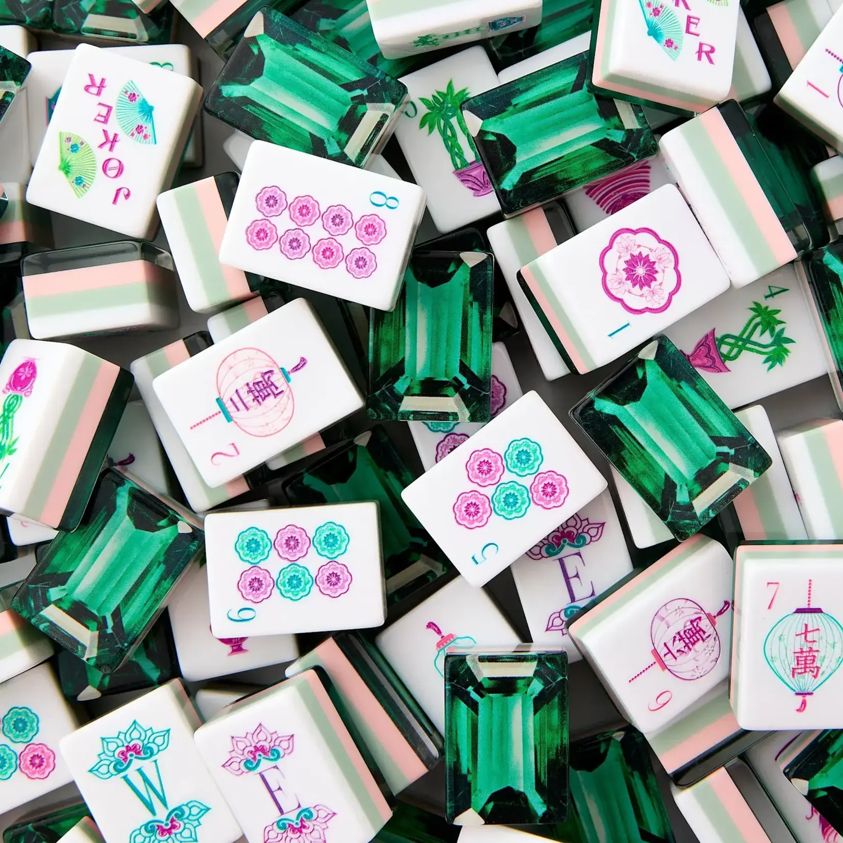 Oh My Mahjong Emerald Mahjong Tiles