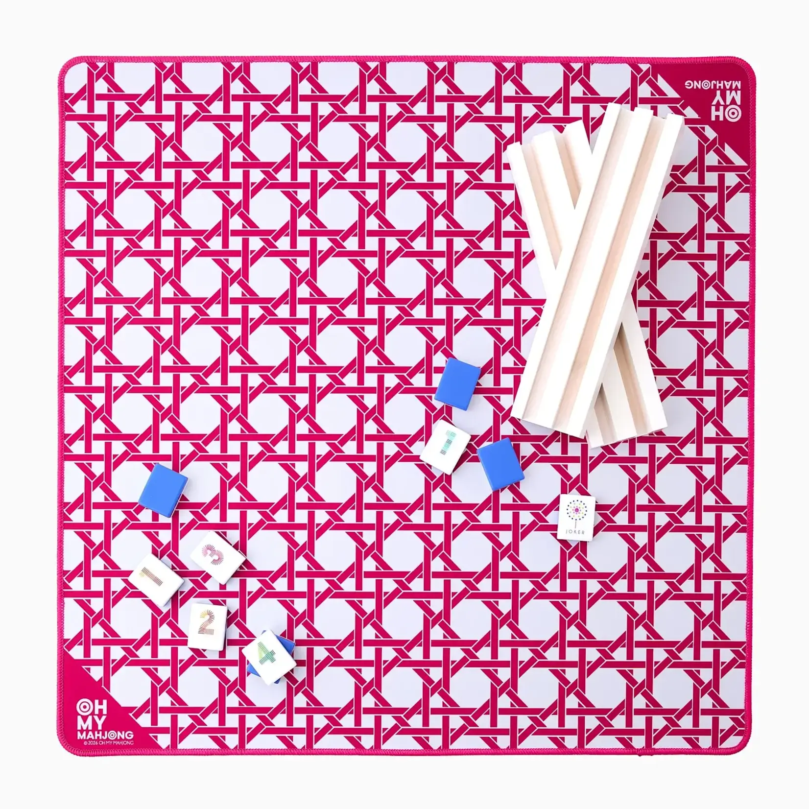 Oh My Mahjong Mini Pink Cane Mat