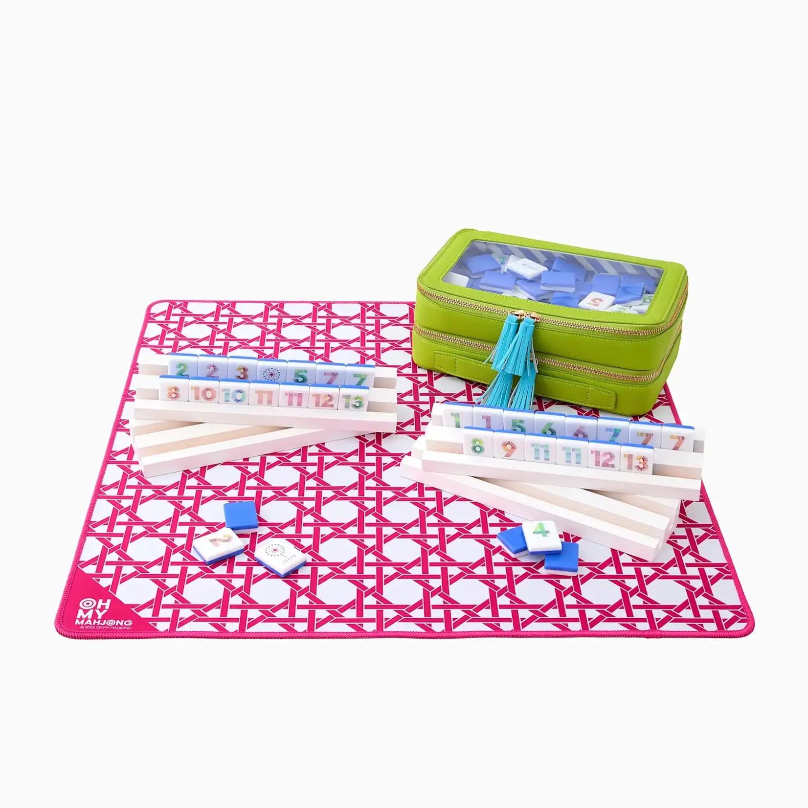 Oh My Mahjong Mini Pink Cane Mat