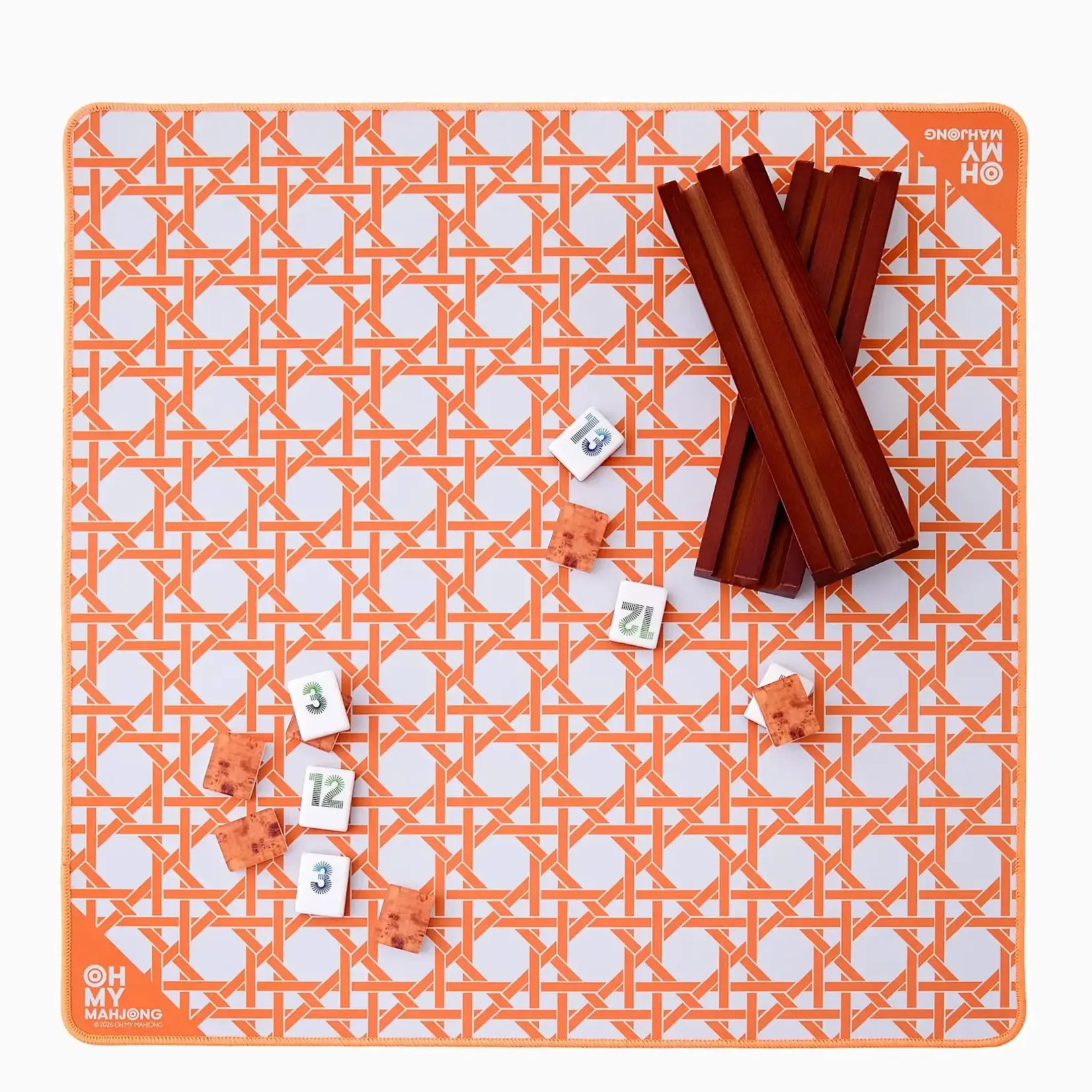 Oh My Mahjong Mini Orange Cane Mat