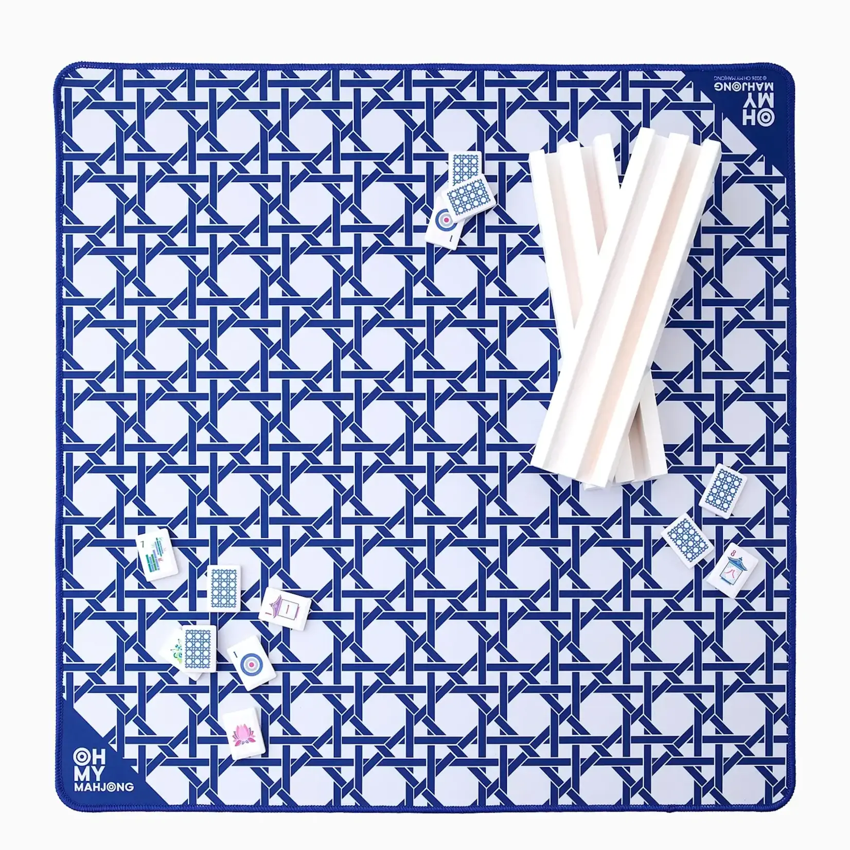Oh My Mahjong Mini Blue Cane Mat