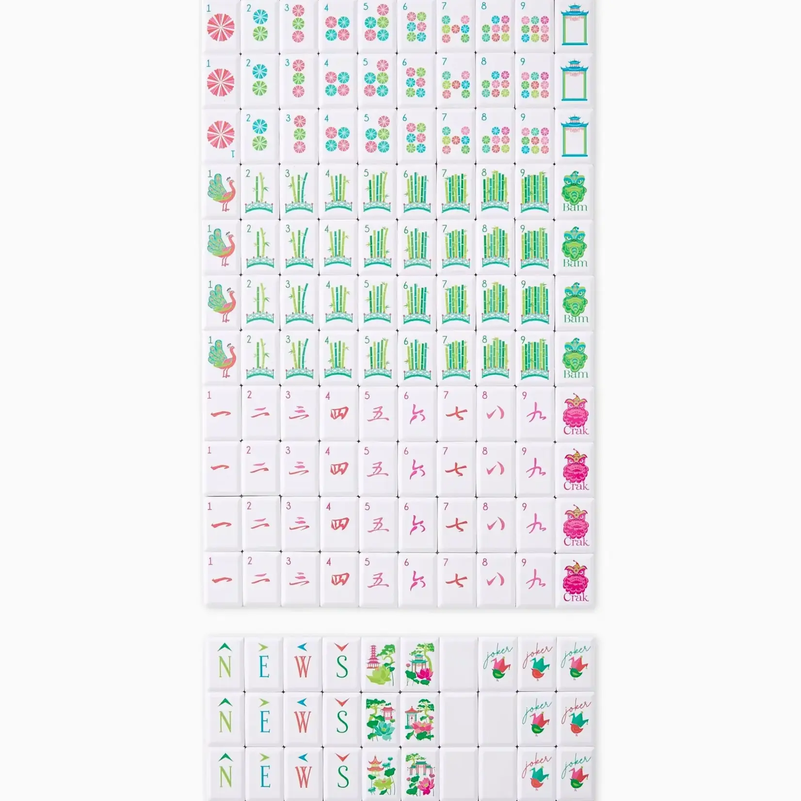 Oh My Mahjong Sunburst Debutante Tile Set