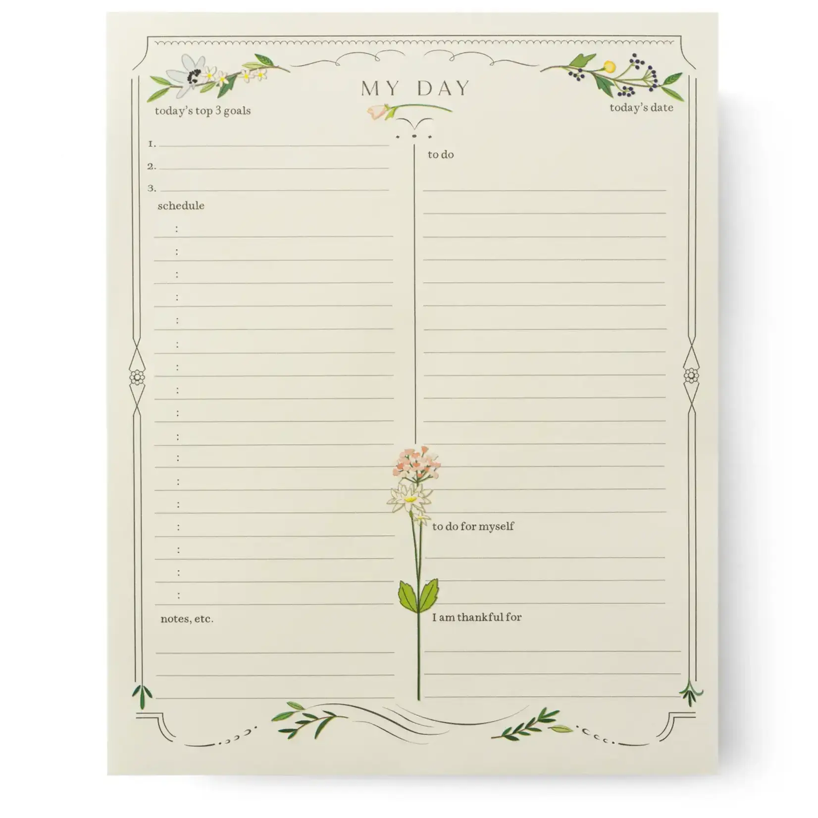 Karen Adams Designs The Daily Agenda Pad