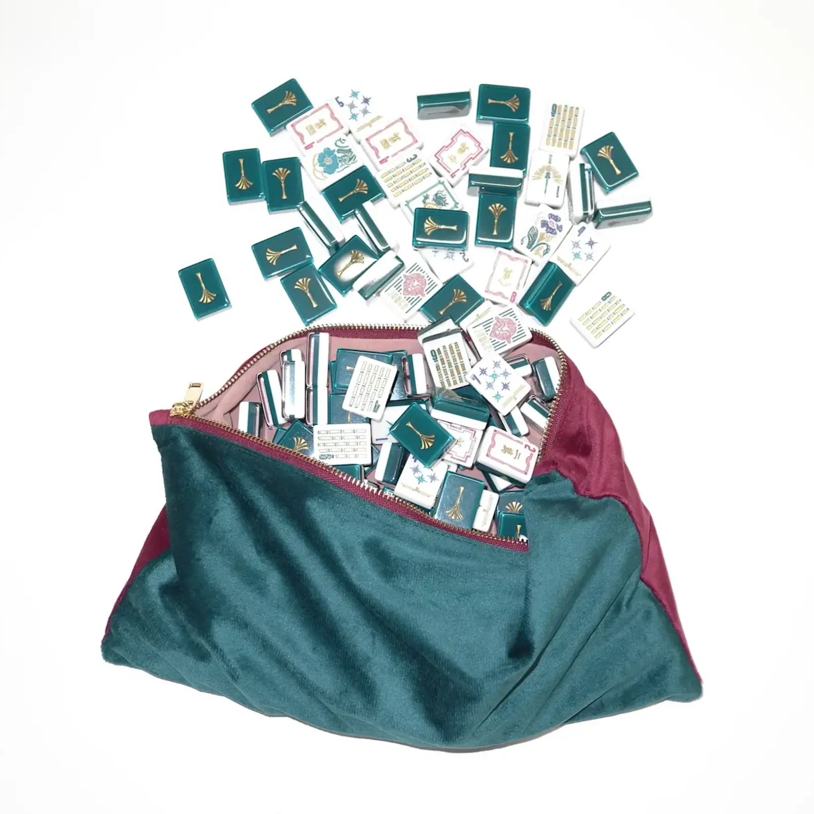 Bam Bird Boutique Deco Velvet Tile Bag