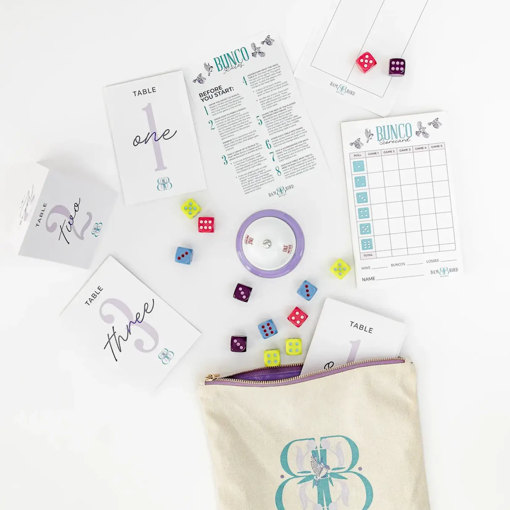 Bam Bird Boutique Bunco Set