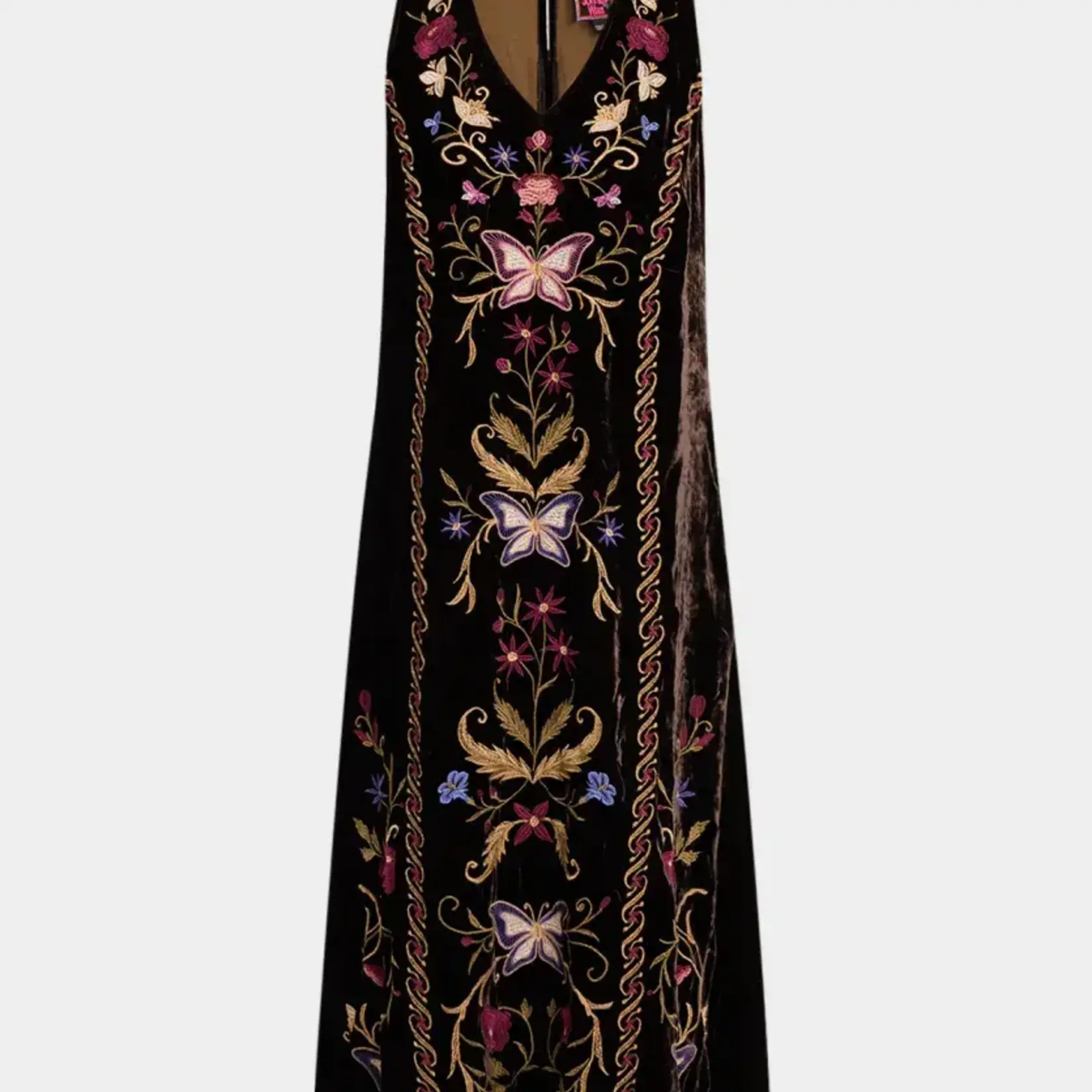 Johnny Was VELVET V-NECK TANK DRESS- CARMINIA