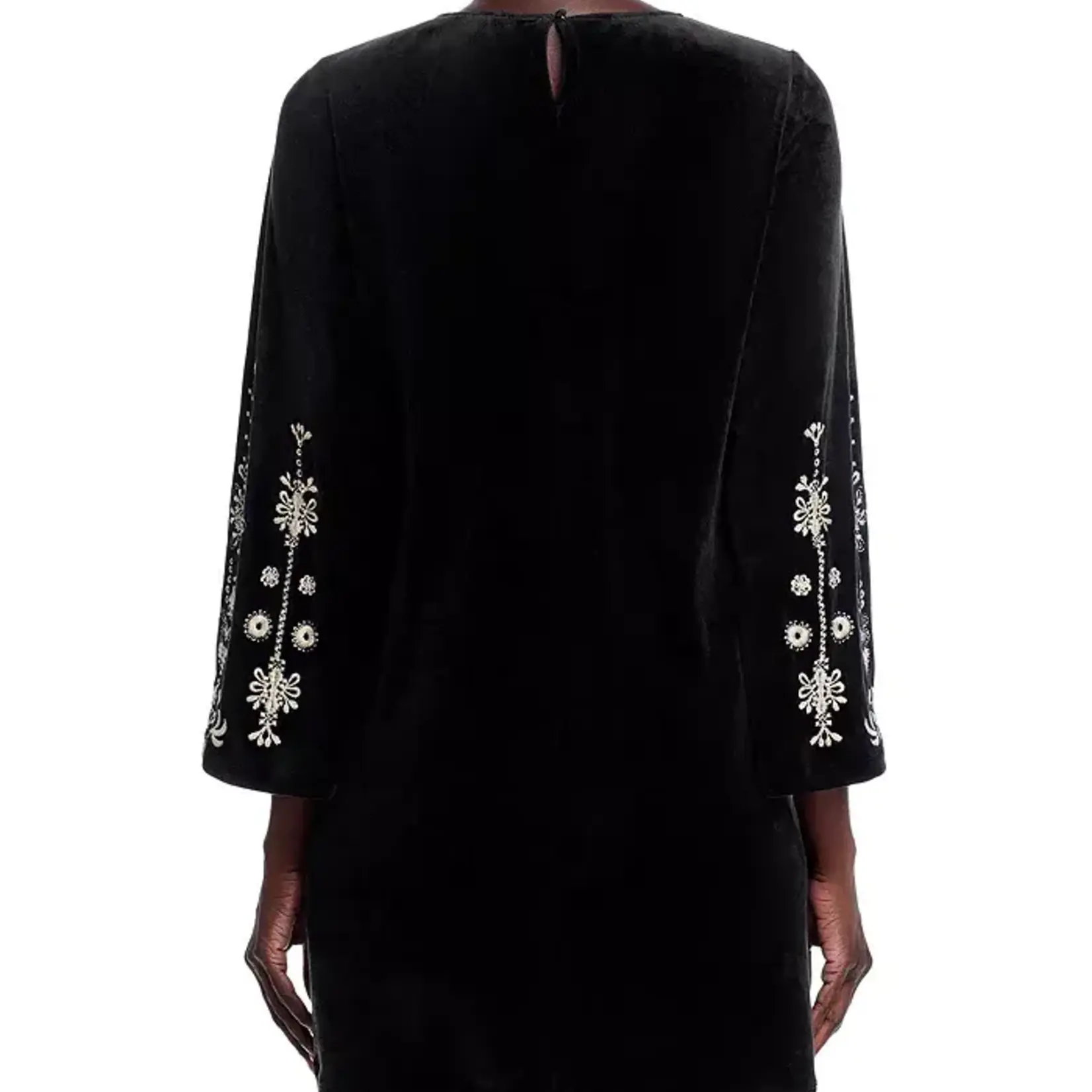 Johnny Was BOUNCE VELOUR KIMONO SLEEVE DRESS - MARIK