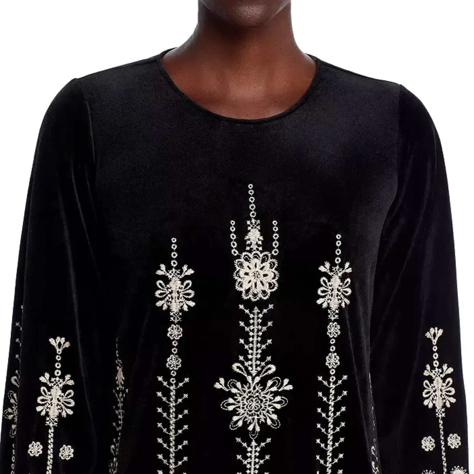 Johnny Was BOUNCE VELOUR KIMONO SLEEVE DRESS - MARIK